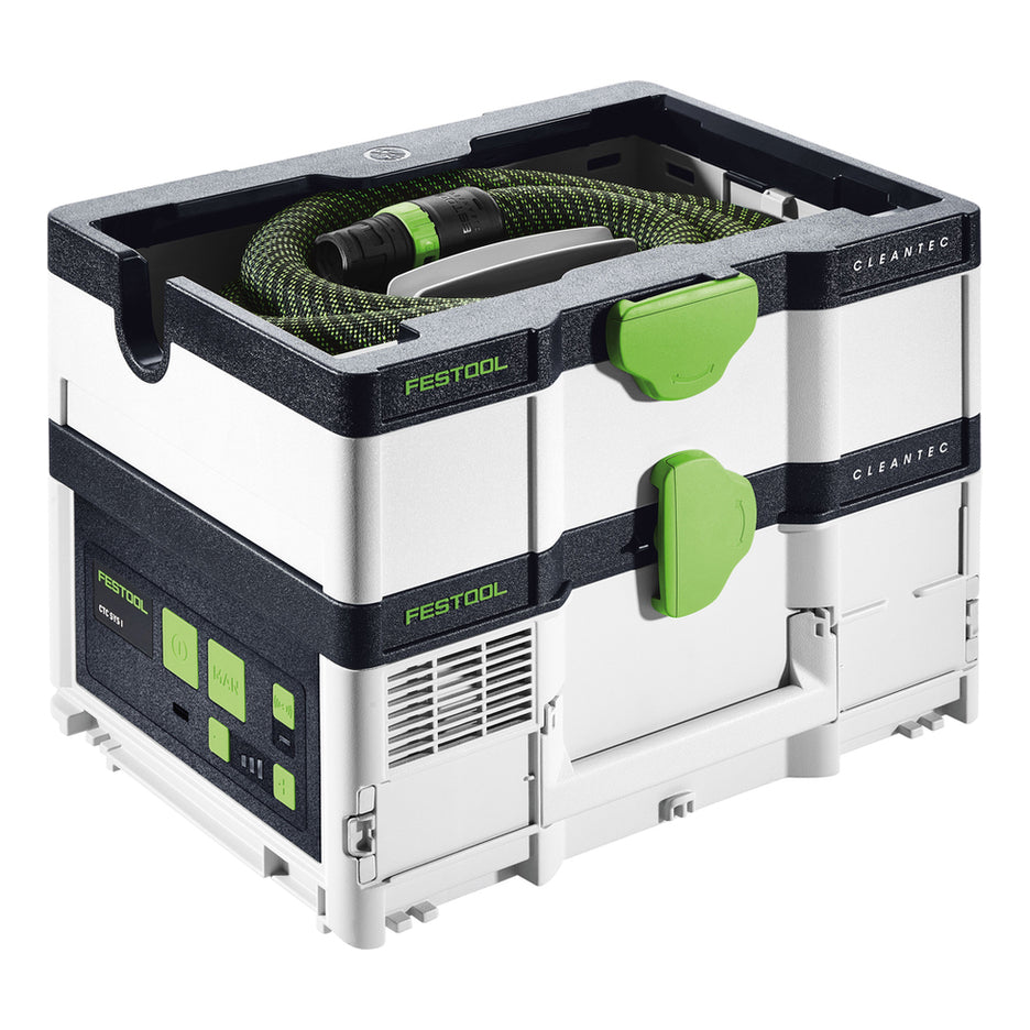 Hose dock attaches to top of dust extractor and stores the hose.