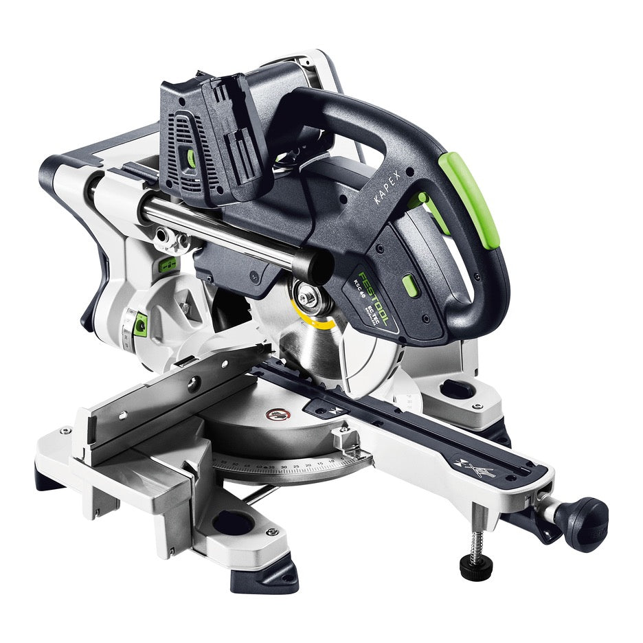 Festool Sliding Compound Mitre Saw KSC 60 EB-Basic US 576848 left head down