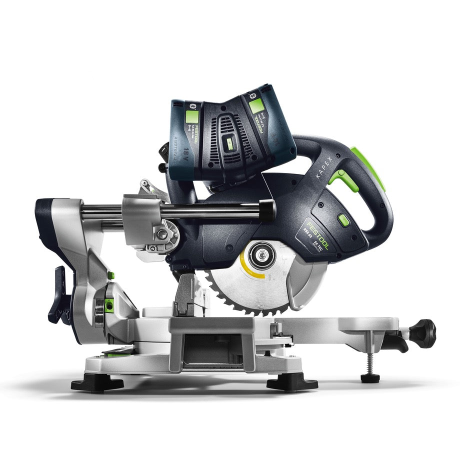 Festool Sliding Compound Mitre Saw KSC 60 EB-Basic US 576848 left profile head down