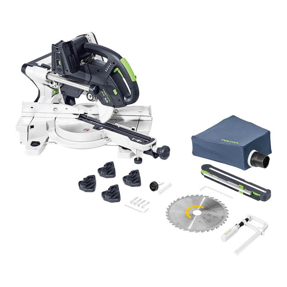 Festool Sliding Compound Mitre Saw KSC 60 EB-Basic US 576848 scope of delivery
