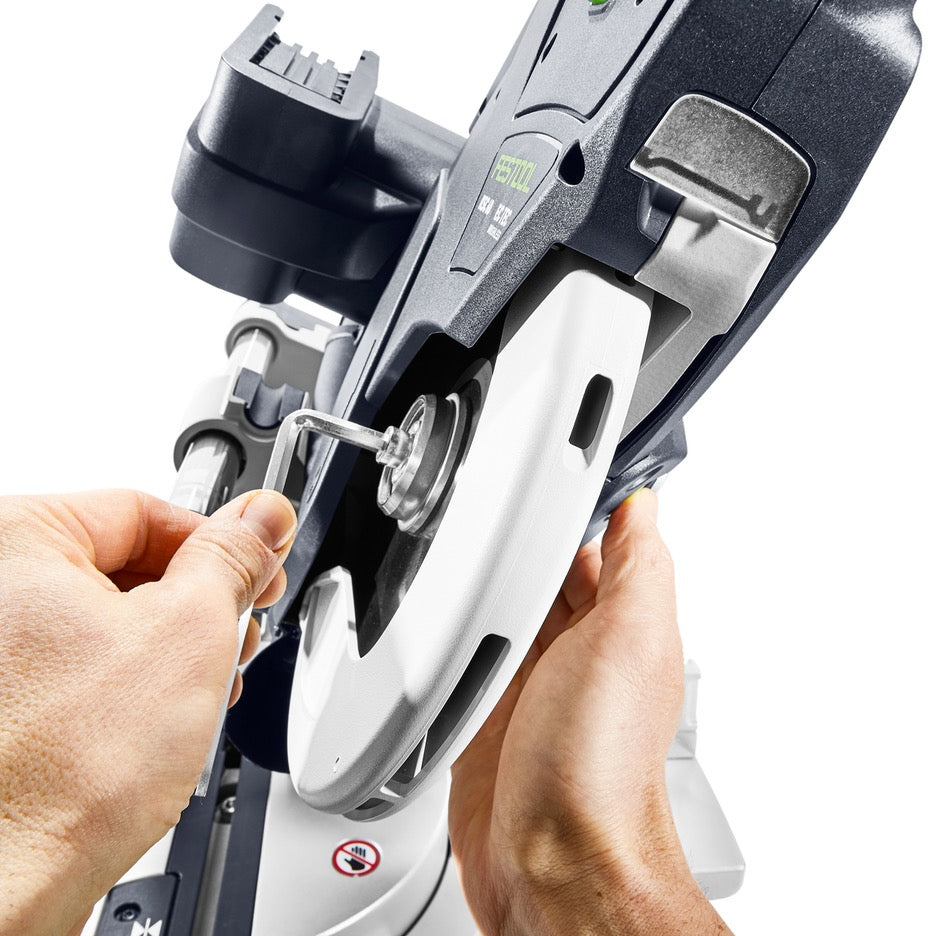 Festool Sliding Compound Mitre Saw KSC 60 EB 5.0 I-Plus US 577176 blade change