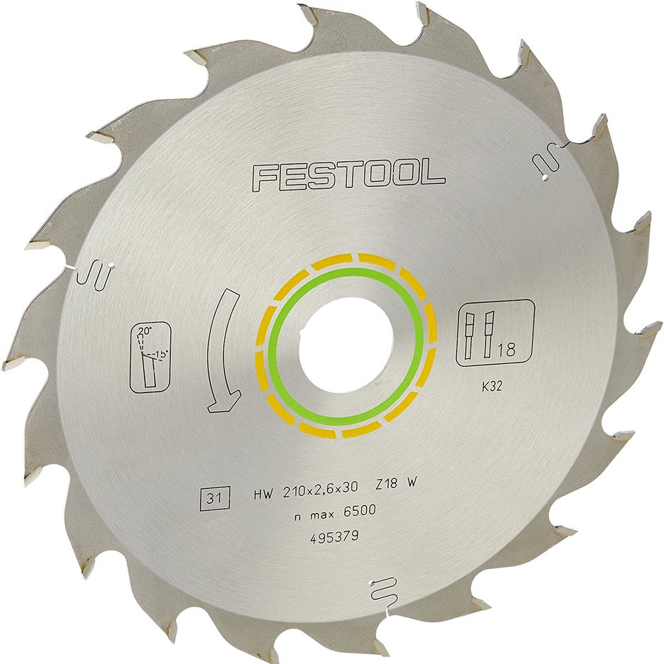 Festool Circular Saw Blades 210mm with 30mm Bore 4953**
