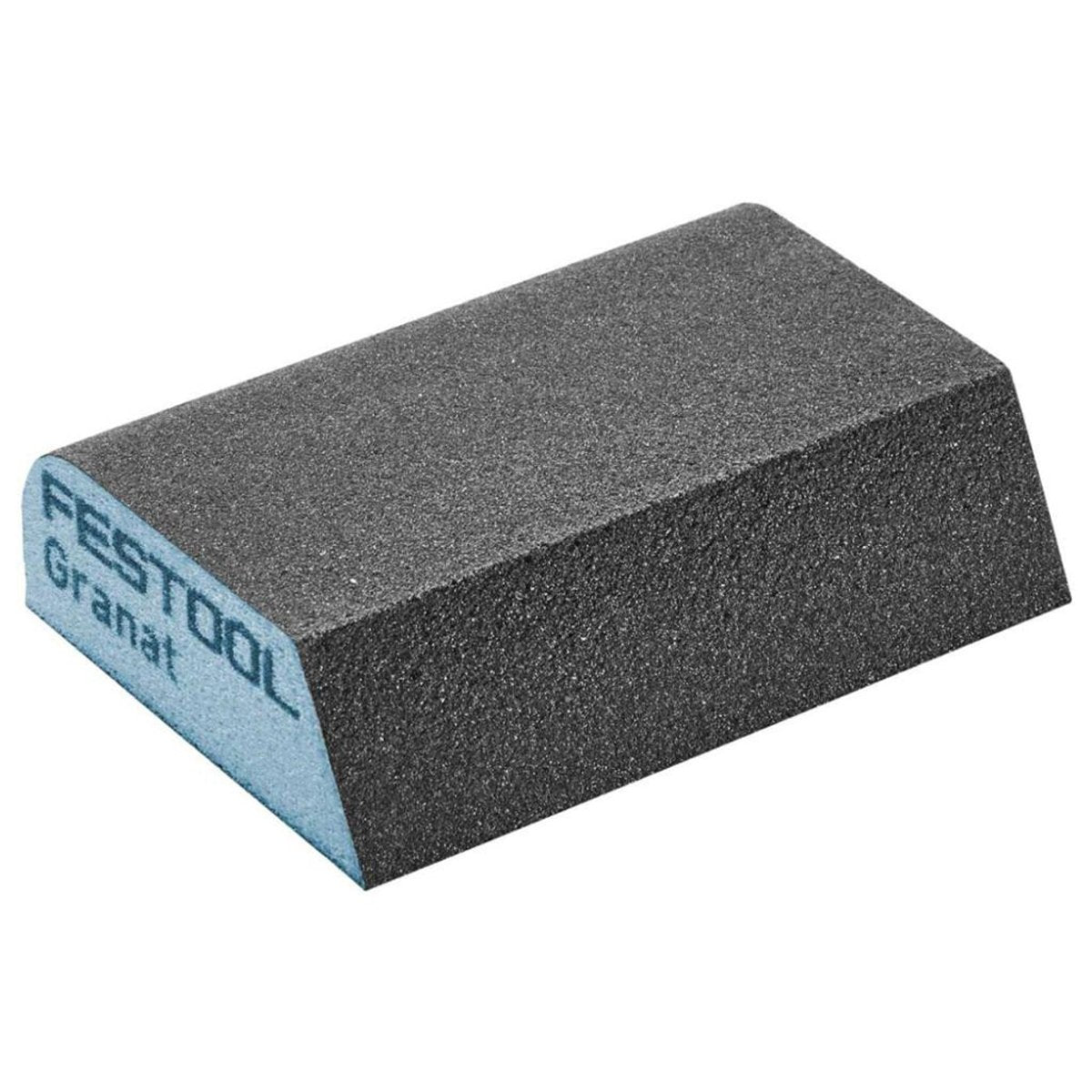 The combi sanding block has a bevelled and radiused edge for sanding tight corners and concave cove moulding profiles.