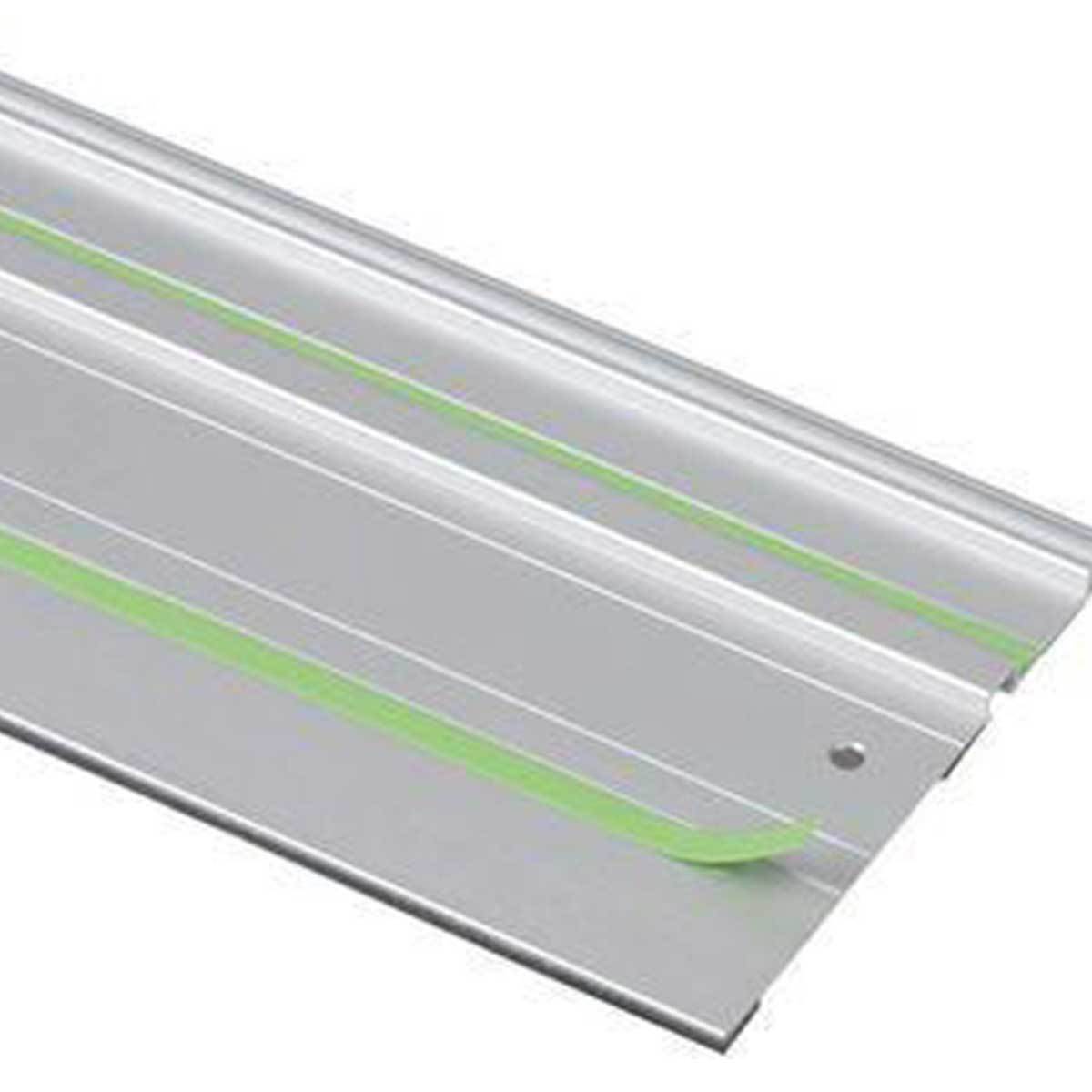 These slippery green PTE glide strips allow a track saw to glide easily across the guide rail and over dust and debris.