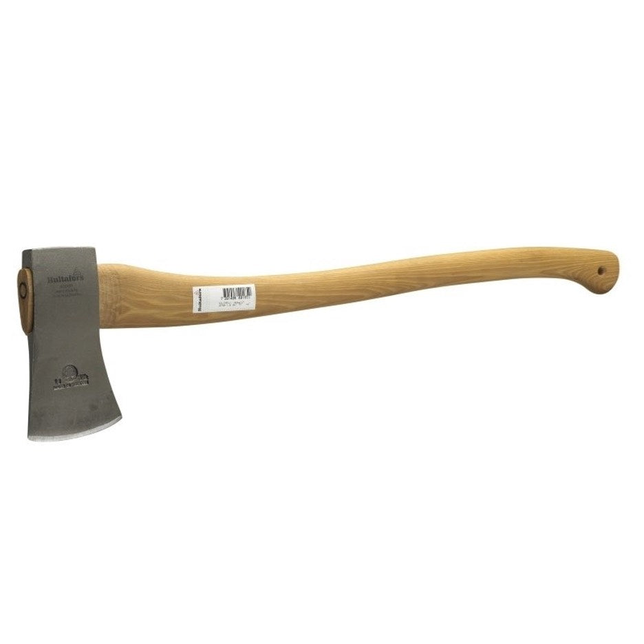 Side profile of Hultafors 32" Felling Axe With Hickory Handle.