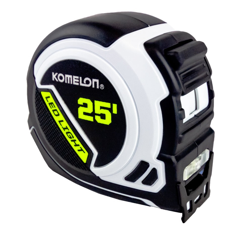 Komelon 25 Foot x 1 Inch Rechargeable LED Tape Measure K25LED\