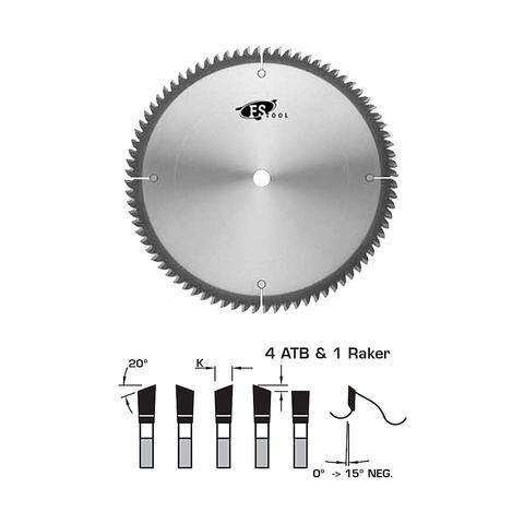 FS Tool Crosscut Circular Saw Blade 10 Inch x 80T ATB+R with 5/8 Inch Bore LM6250