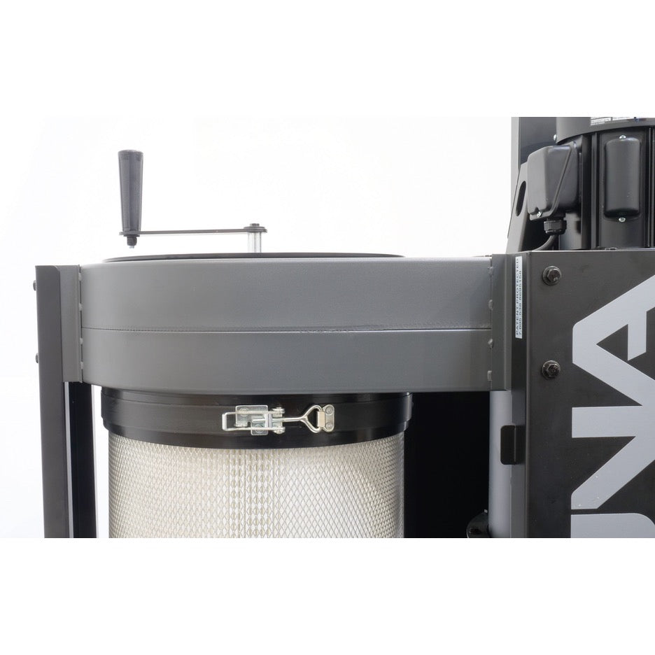 Laguna C|Flux 2HP Cyclone Dust Collector with HEPA Filter MDCCF22201 filter and cleaning handle