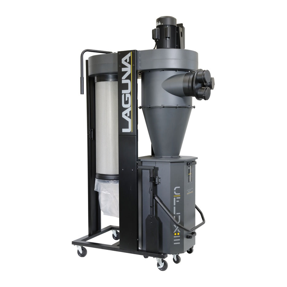 Laguna C|Flux 3 HP Cyclone Dust Collector with HEPA Filter MDCCF32201 Left