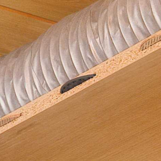 Use the Lamello K20 Holding Plate in conjunction with glued-in wooden biscuits for strong joints without clamps.