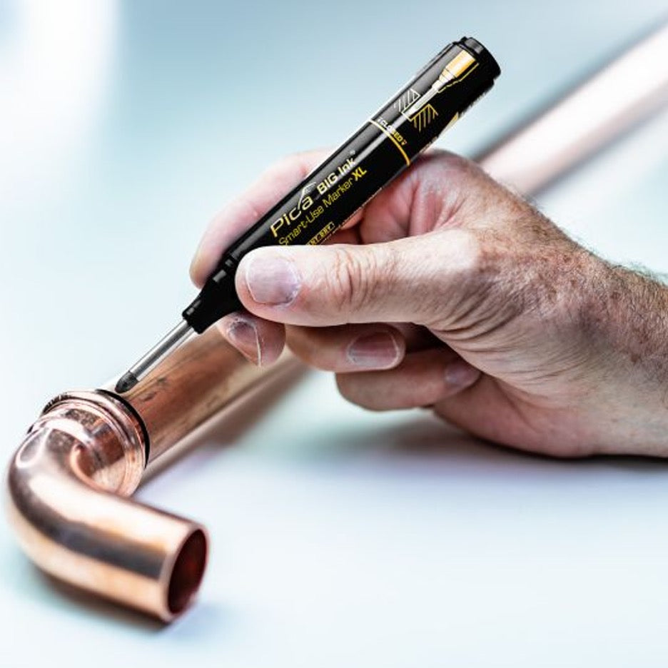 Pica Big Ink Smart-Use Marker black marking copper pipe