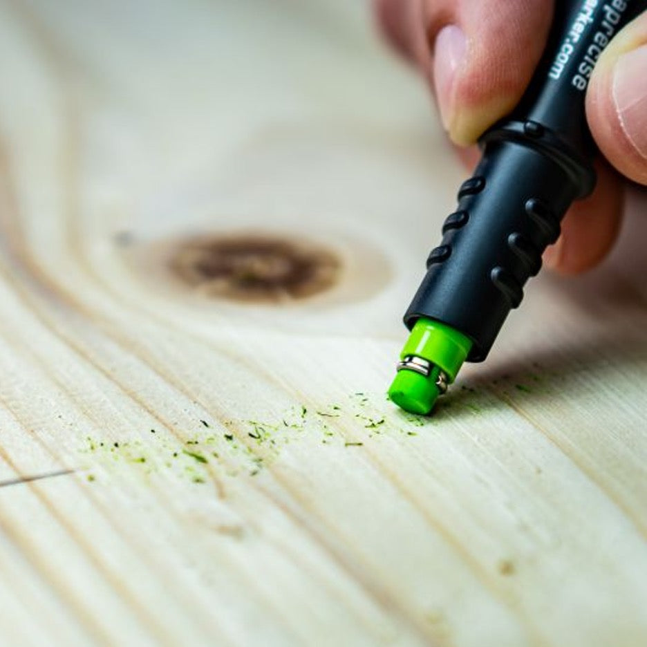 Pica Fine-Dry Longlife Automatic 0.9mm Pencil 7070 eraser on wood