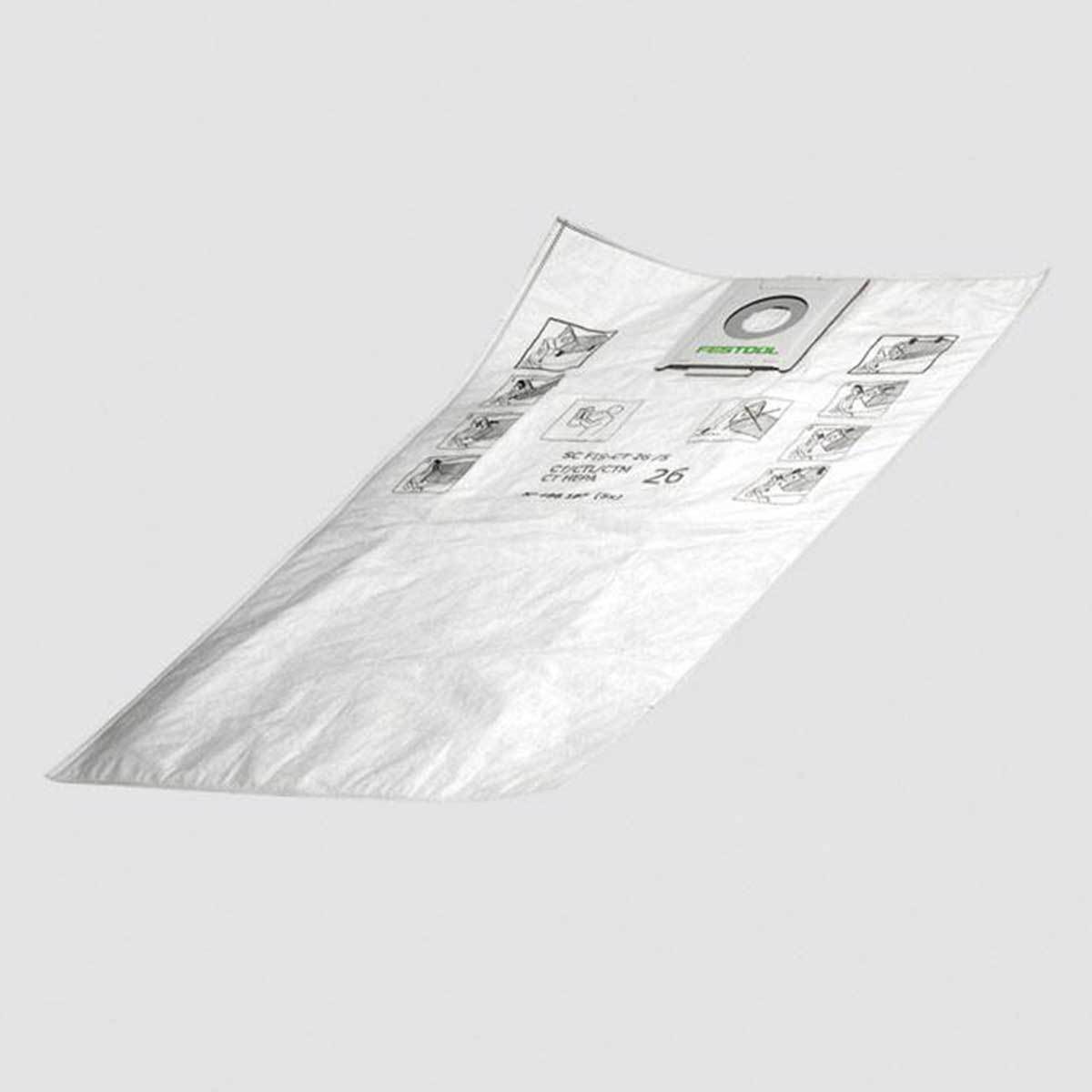 Replacement Self cleaning Filter bags for CT Dust Extractors CT26 CT36 CT49