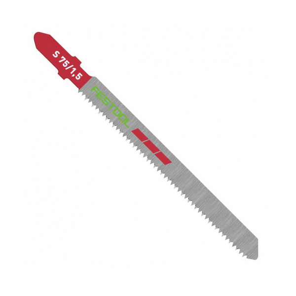 Festool 75mm Jigsaw Blades for Plastics S 75/1,5/5 204268