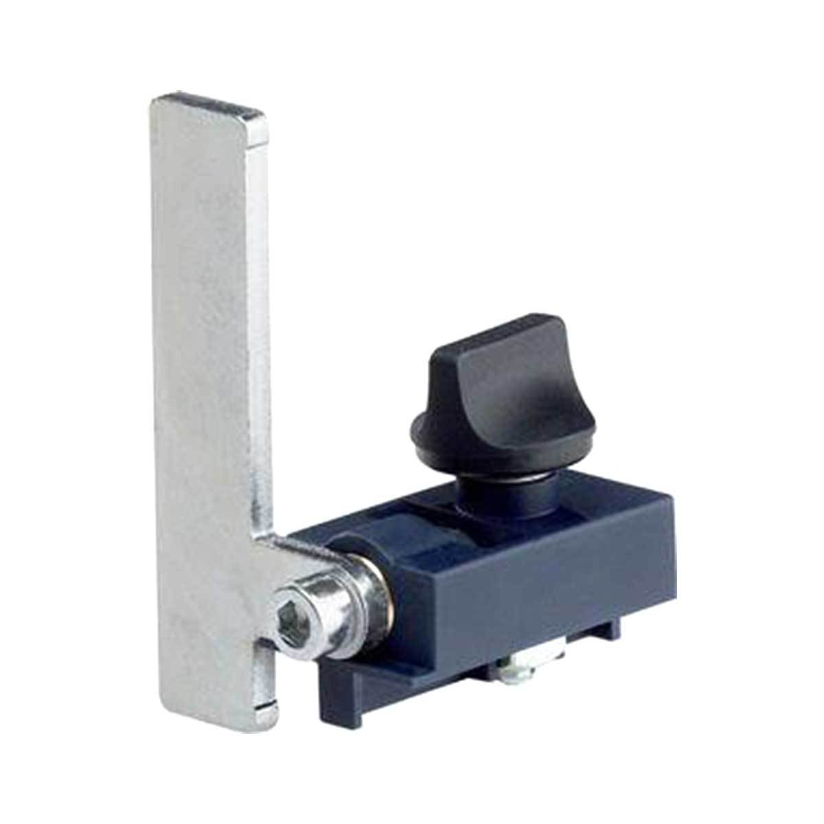 Festool steel stop flag with body and locking knob to fit onto the fence of an MFT/3.