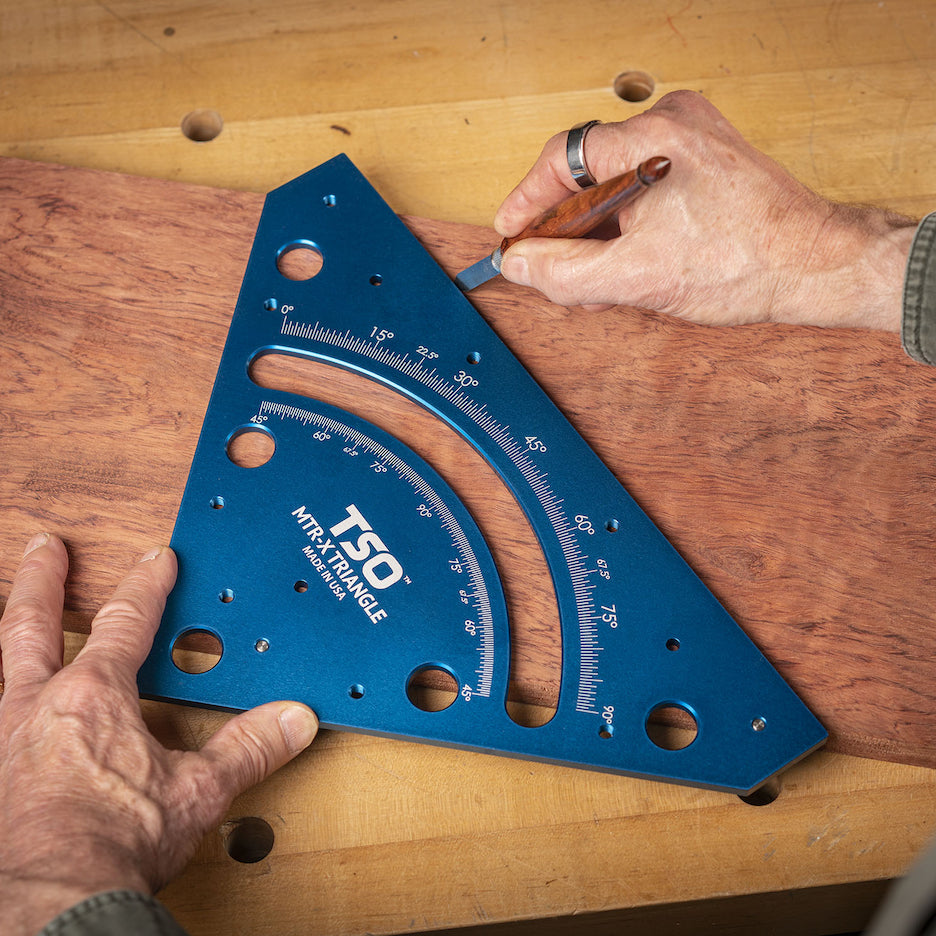 TSO Products MTR-X Precision Multifunction Triangle set to knife angled layout line