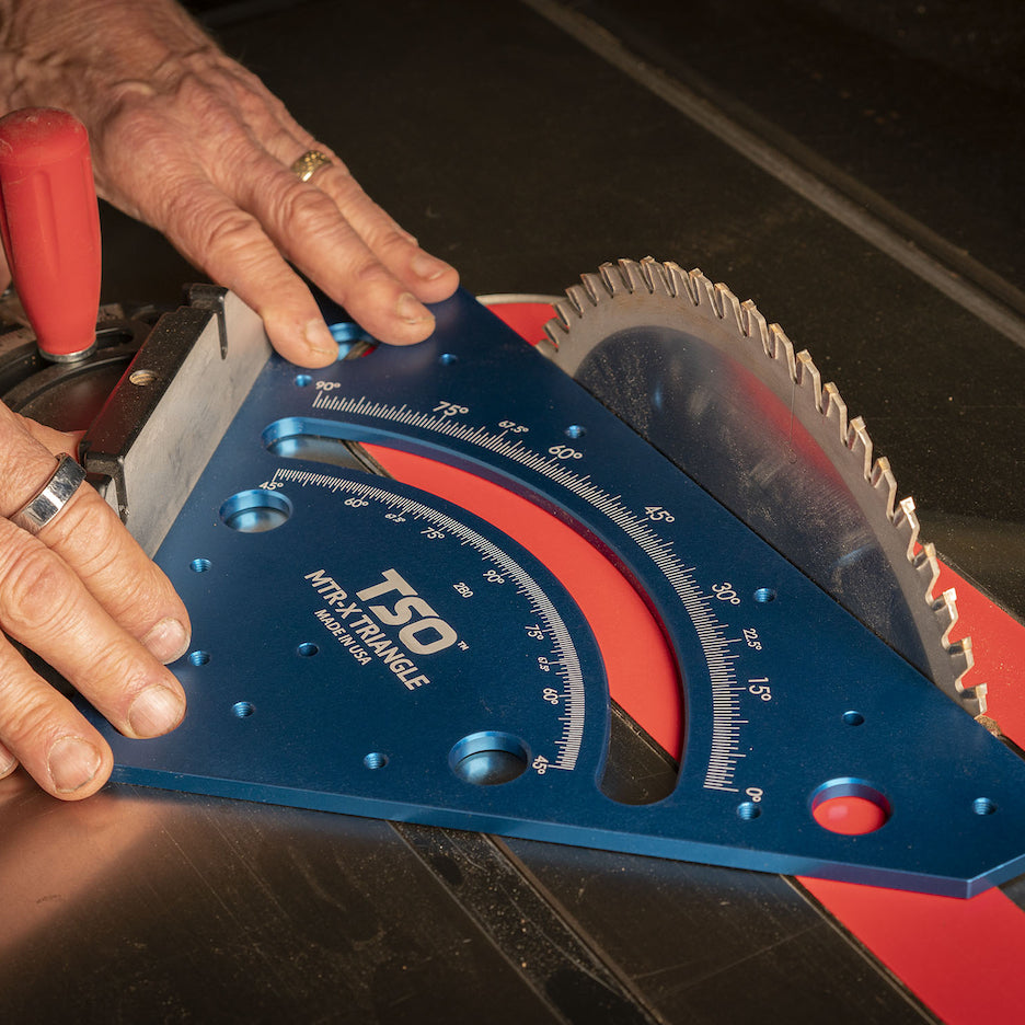 TSO Products MTR-X Precision Multifunction Triangle setting table saw mitre gauge to blade