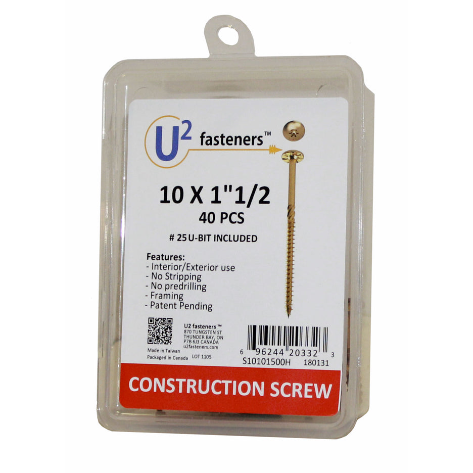 U2 Fasteners #10 Construction Screws S1010*****