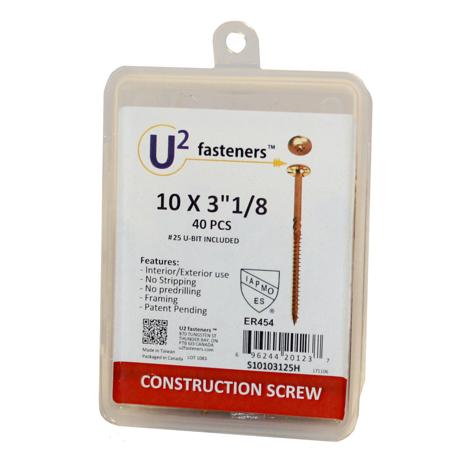 U2 Fasteners #10 Construction Screws S1010*****