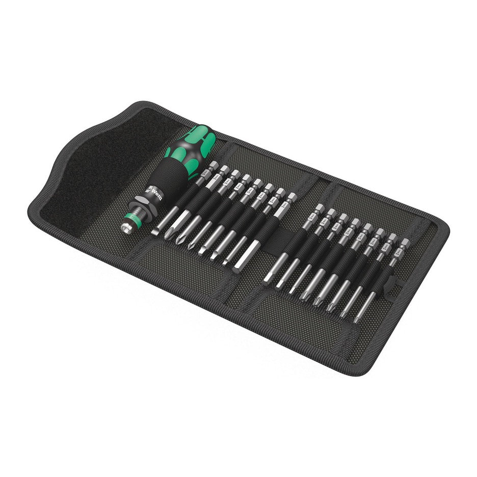 Wera Tools 17-Piece Imperial Kraftform Kompakt Screwdriver