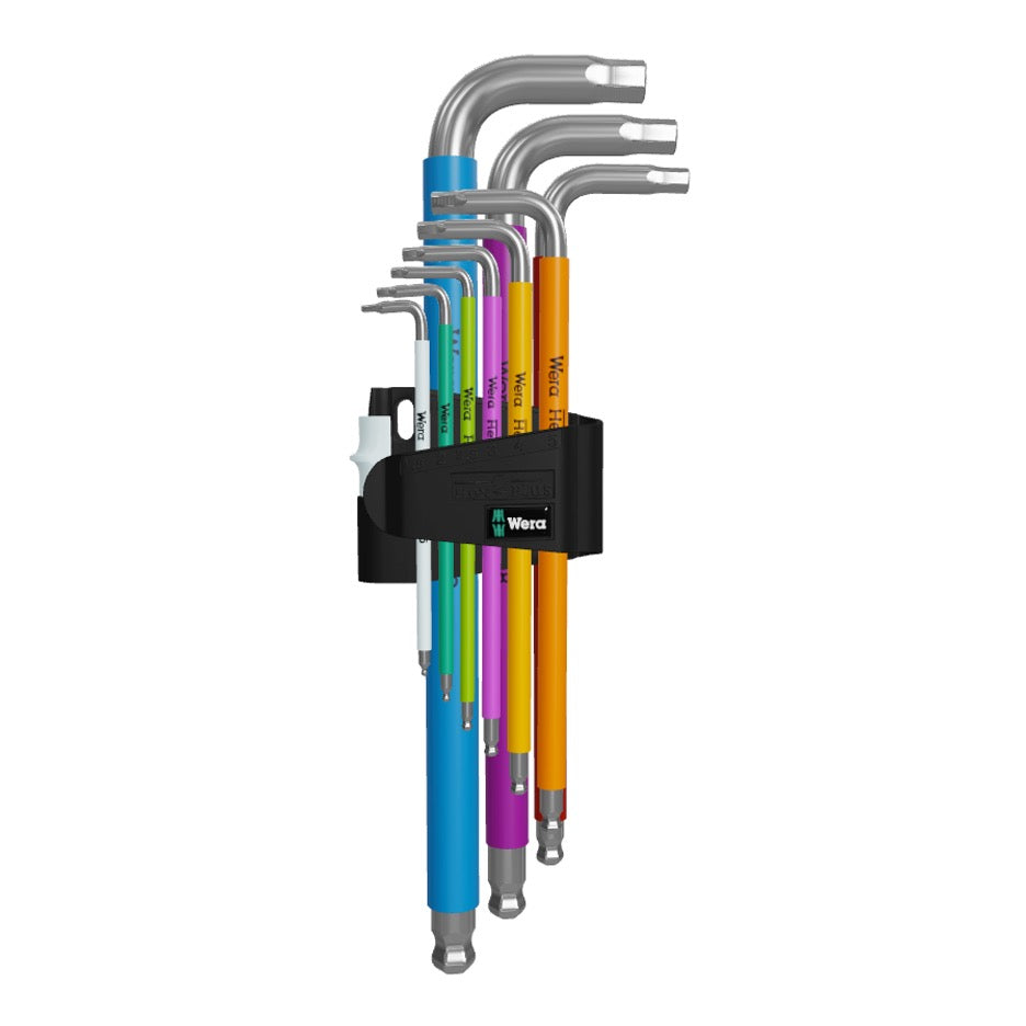 Wera Tools 9-Piece Metric Multicolour Stainless Steel Hex-Plus Ball End L-Key Set 5022669001