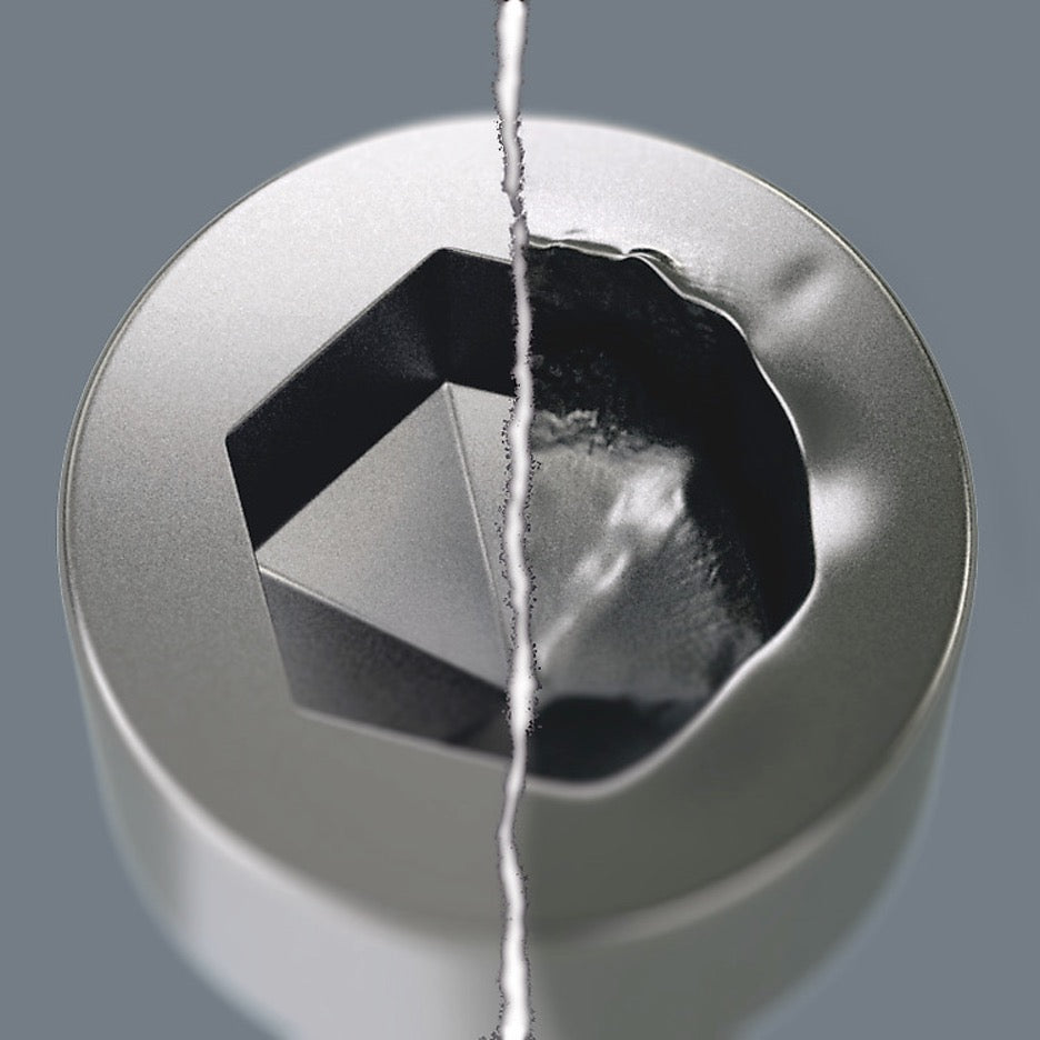 Wera Tools 9-Piece Metric Multicolour Stainless Steel Hex-Plus Ball End L-Key Set 5022669001 Hex Plus reduces damage to hex socket