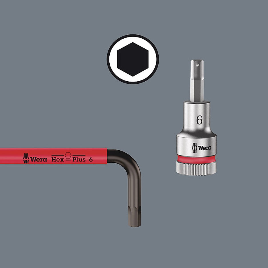 Wera Tools 9-Piece Metric Multicolour Stainless Steel Hex-Plus Ball End L-Key Set 5022669001 Take it Easy colour coding