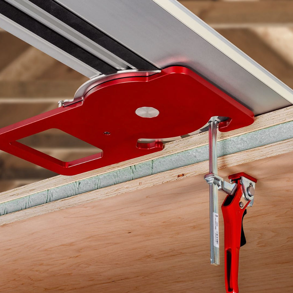 Adjustable Track Square is compatible with track clamps