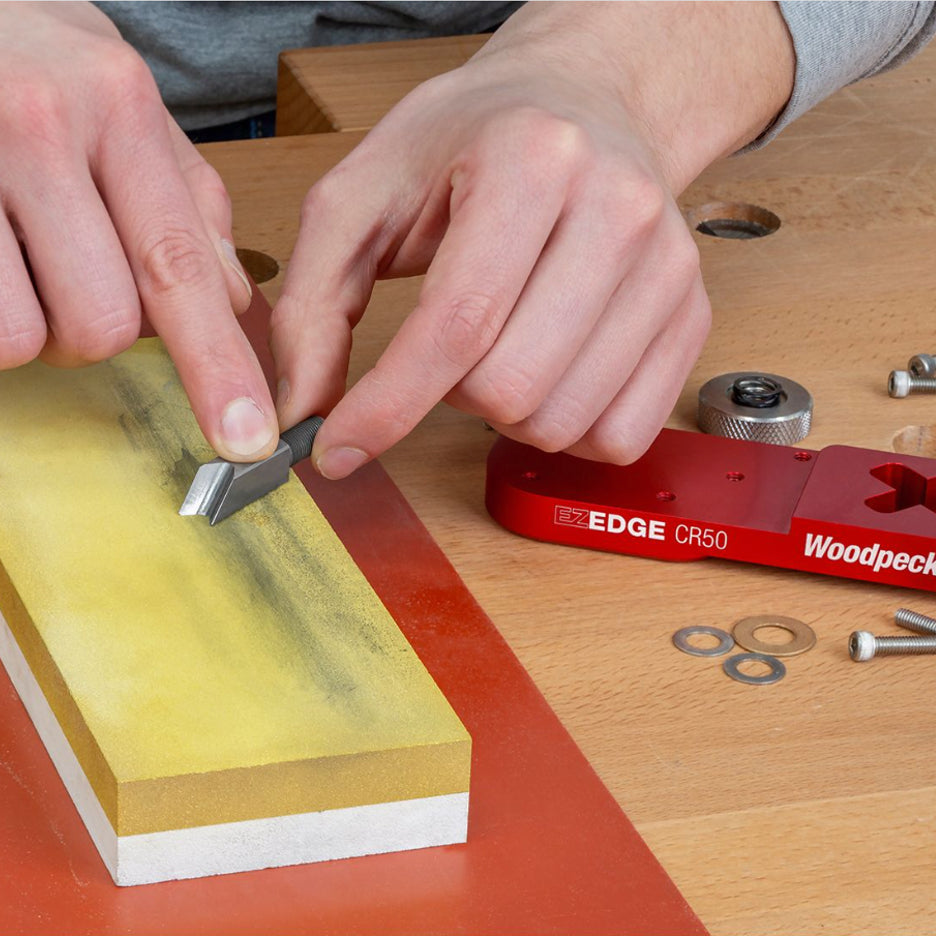 Sharpening a Woodpeckers EZ Edge Corner Plane blade