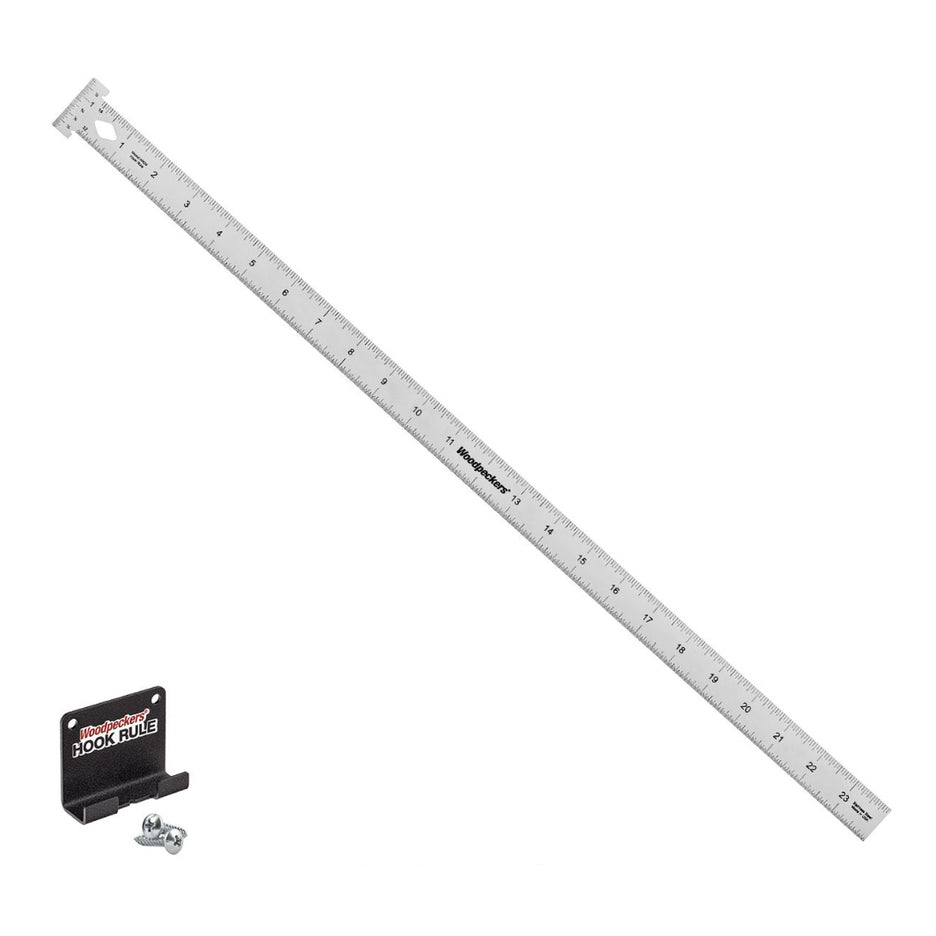 Woodpeckers Hook Rule 24 inch with Rack-it