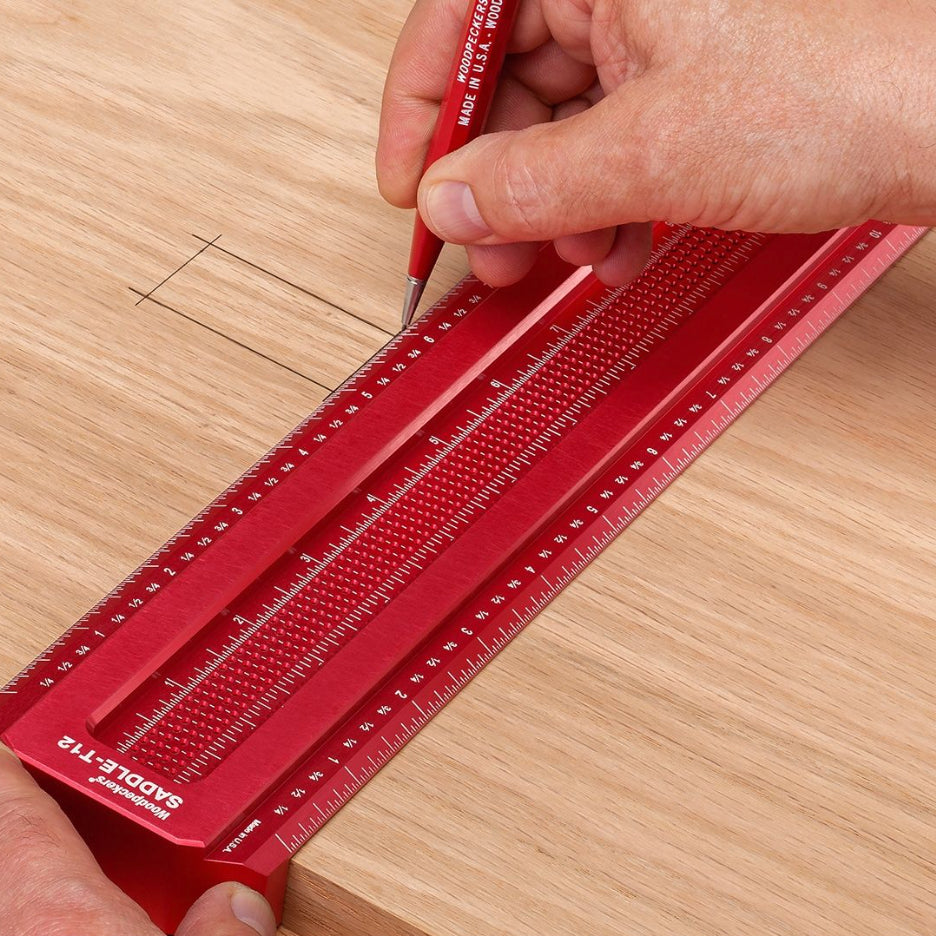 Woodpeckers Saddle T-Squares allow square lines to be drawn easily.