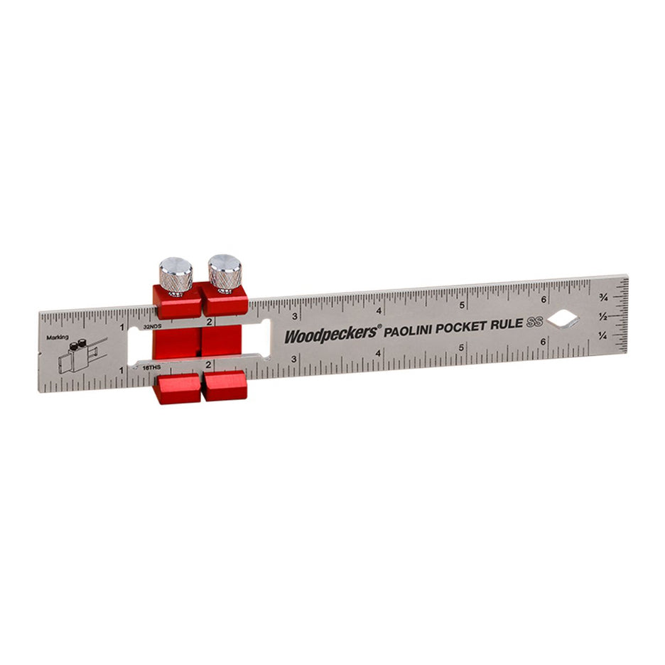 Woodpeckers 6 inch Stainless Steel Paolini Pocket Rule