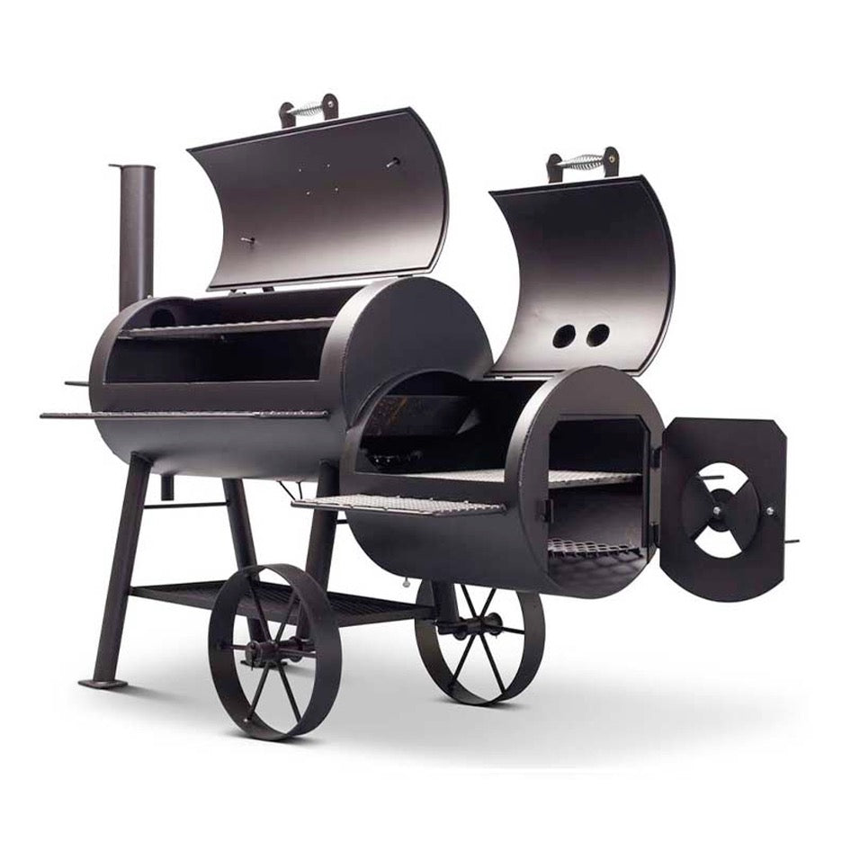 Yoder Smokers Loaded Wichita Smoker A41676 right low open