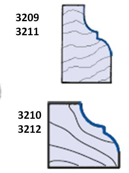 Whiteside Whiteside Cove and Bead Router Bits - 1/4" & 1/2" Shank., - Ultimate Tools - 2