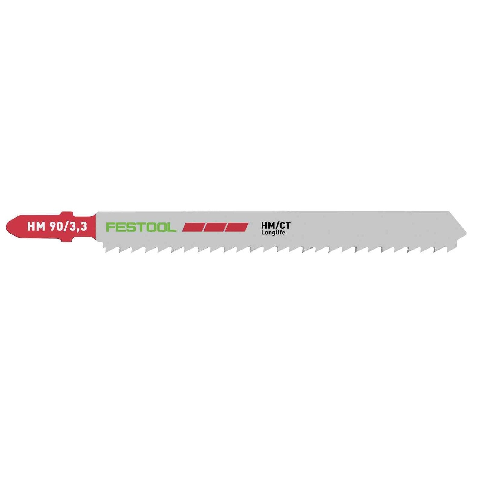 Festool 90mm Jigsaw Blades for Plastics and Laminates HM 90/3.3 204269