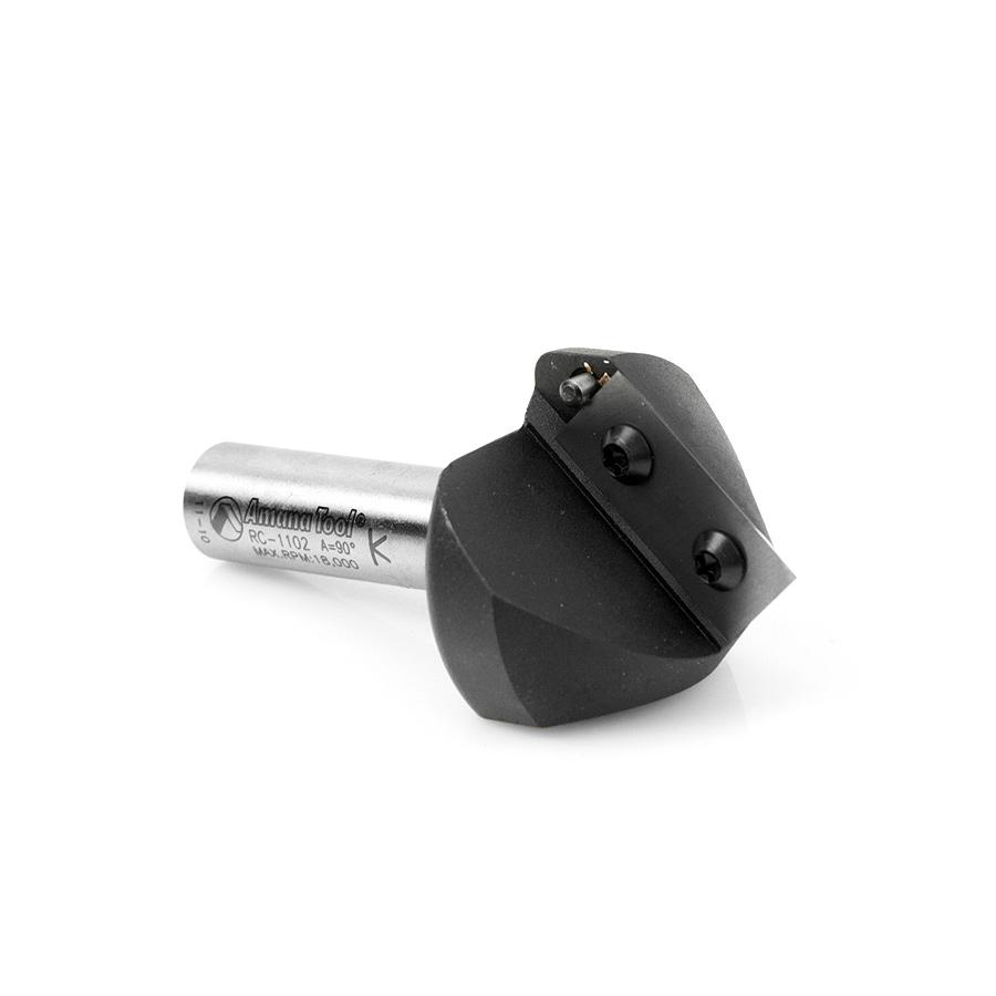 Amana 90 Degree V-Groove Router Bit with Carbide Inserts RC-1102