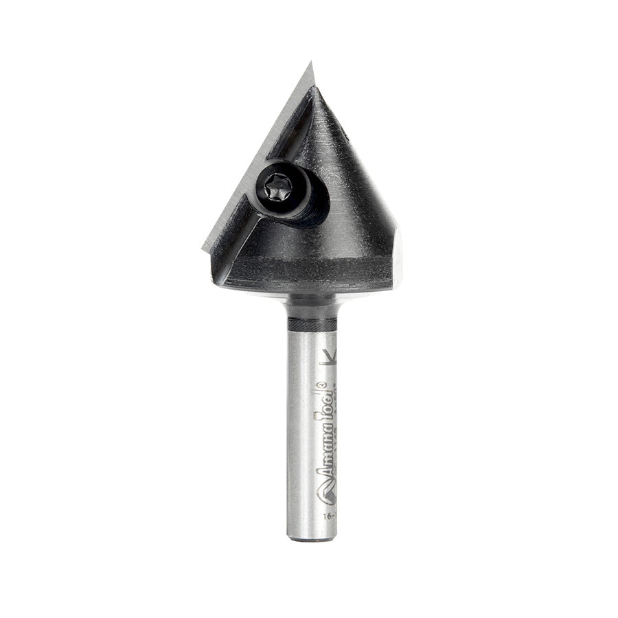 Amana 60 Degree V-Groove Router Bit with Carbide Inserts RC-1148