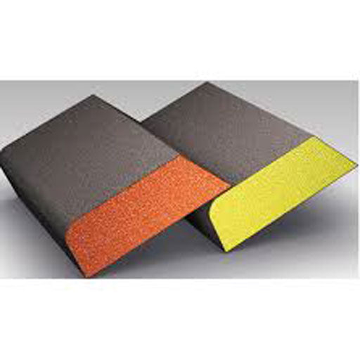 Four colour-coded grades of foam abrasive siasponge blocks, 69x90mm (2-3/4 x 5-5/8")