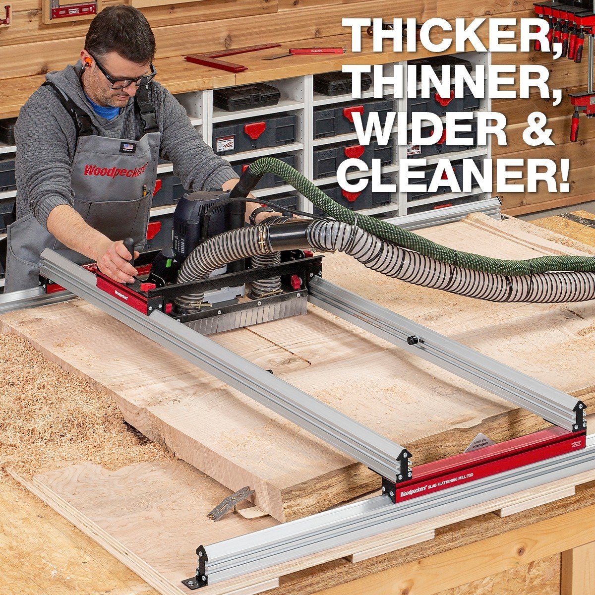 Woodpeckers Extended Slab Flattening Mill Pro SLBFPRO-XL
