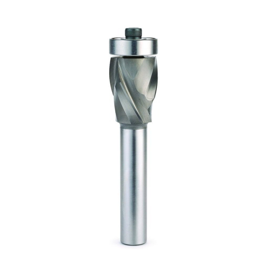 Whiteside Whiteside Ultimate Spiral Up/Down Compression Router Bits /w Bearings - 1/2" Shank., WH-UDFT9112 - 7/8" Cut Diameter  1-1/8" Cut Length  Flush Trim (Bottom Bearing) - Ultimate Tools - 4