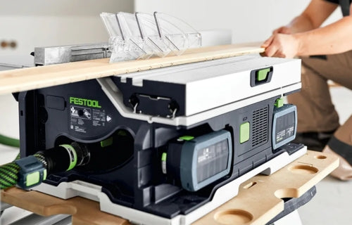 Precision and Portability with Festool’s CSC SYS 50 Cordless Table Saw
