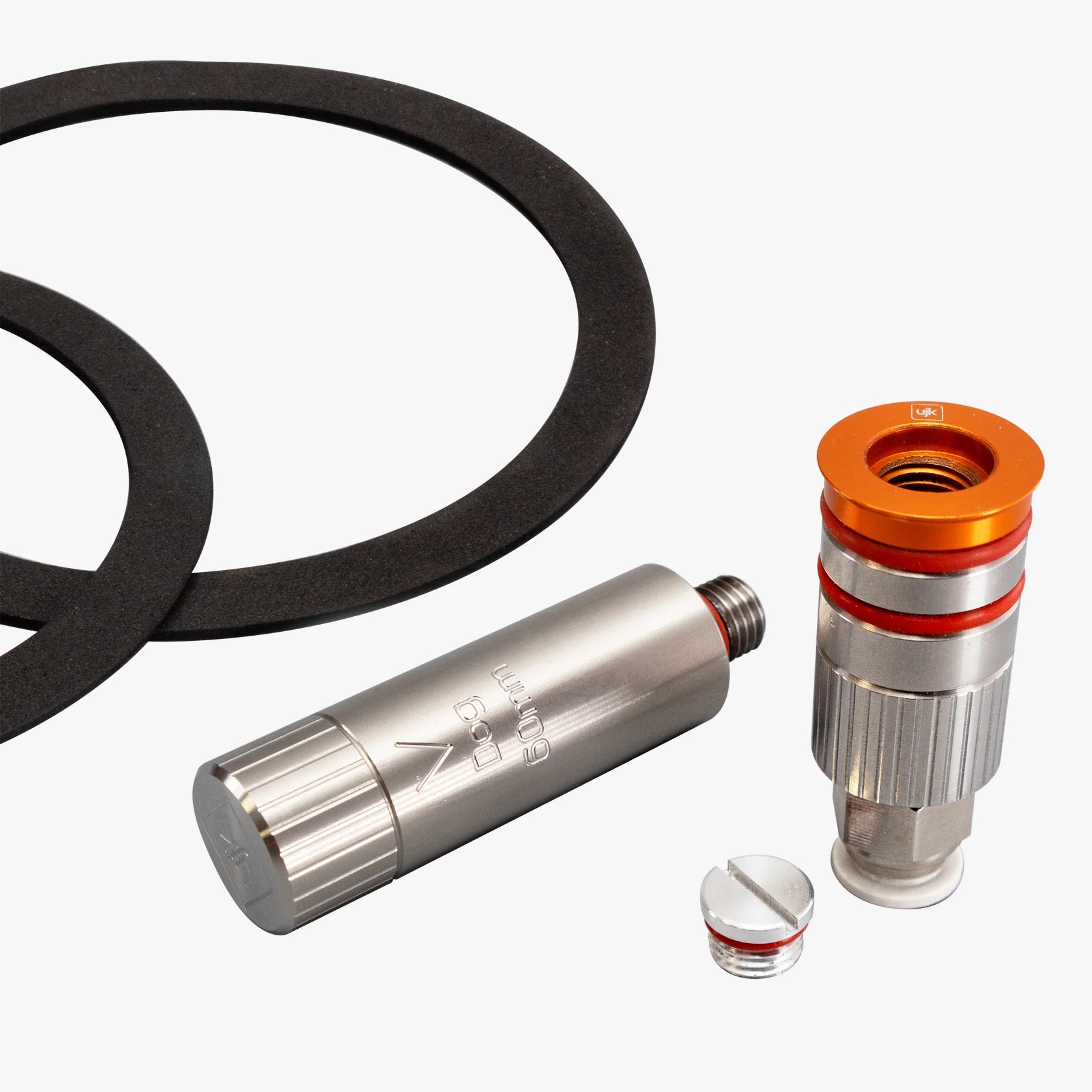 UJK Tools V Dog, 60mm Dog, Sealing Cap, 80 & 100mm Foam Sealing Rings 10430