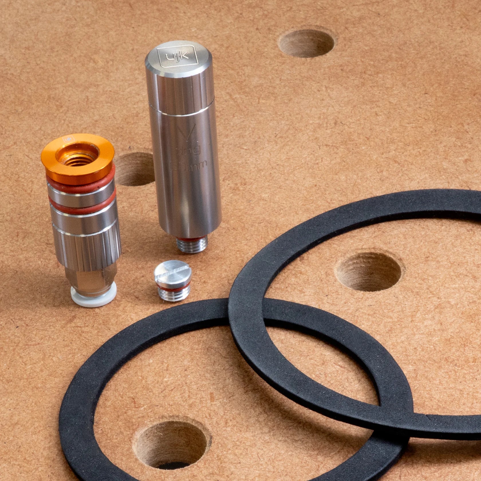 UJK Tools V Dog, 60mm Dog, Sealing Cap, 80 & 100mm Foam Sealing Rings 10430