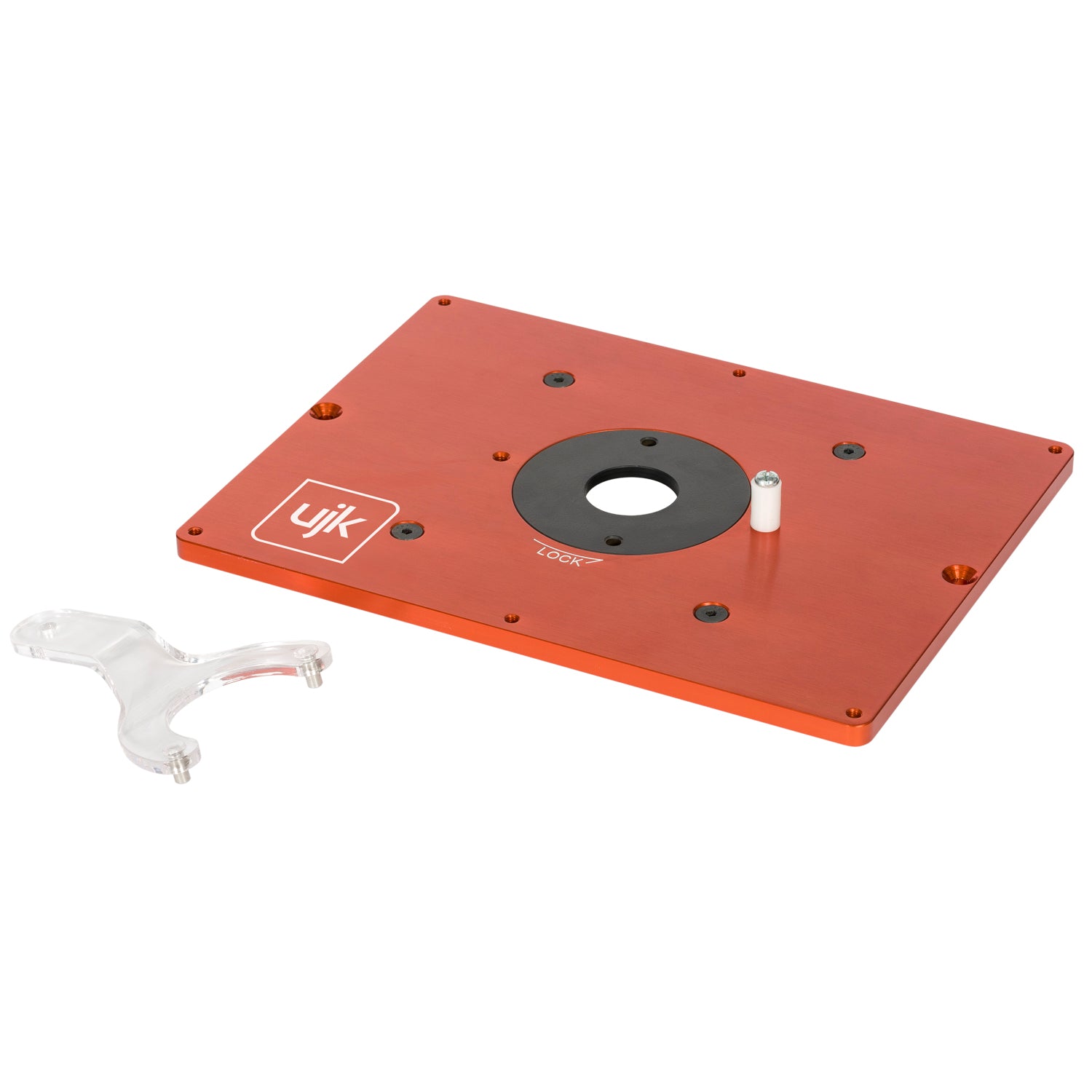 UJK Tools 10mm Aluminium Router Table Insert C/W Base 502748