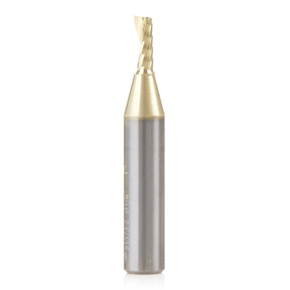 thumbnail image 2 of O Flute Upcut Spiral Router Bit 1/8 Inch Shank 1/8 Inch 2 of 13