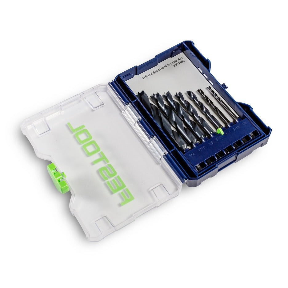 Festool Imperial Brad Point Drill Bit Set with Centrotec Shanks CE/W/7