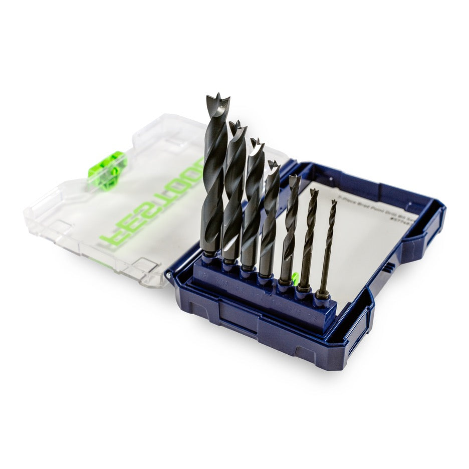 Festool Imperial Brad Point Drill Bit Set with Centrotec Shanks CE/W/7