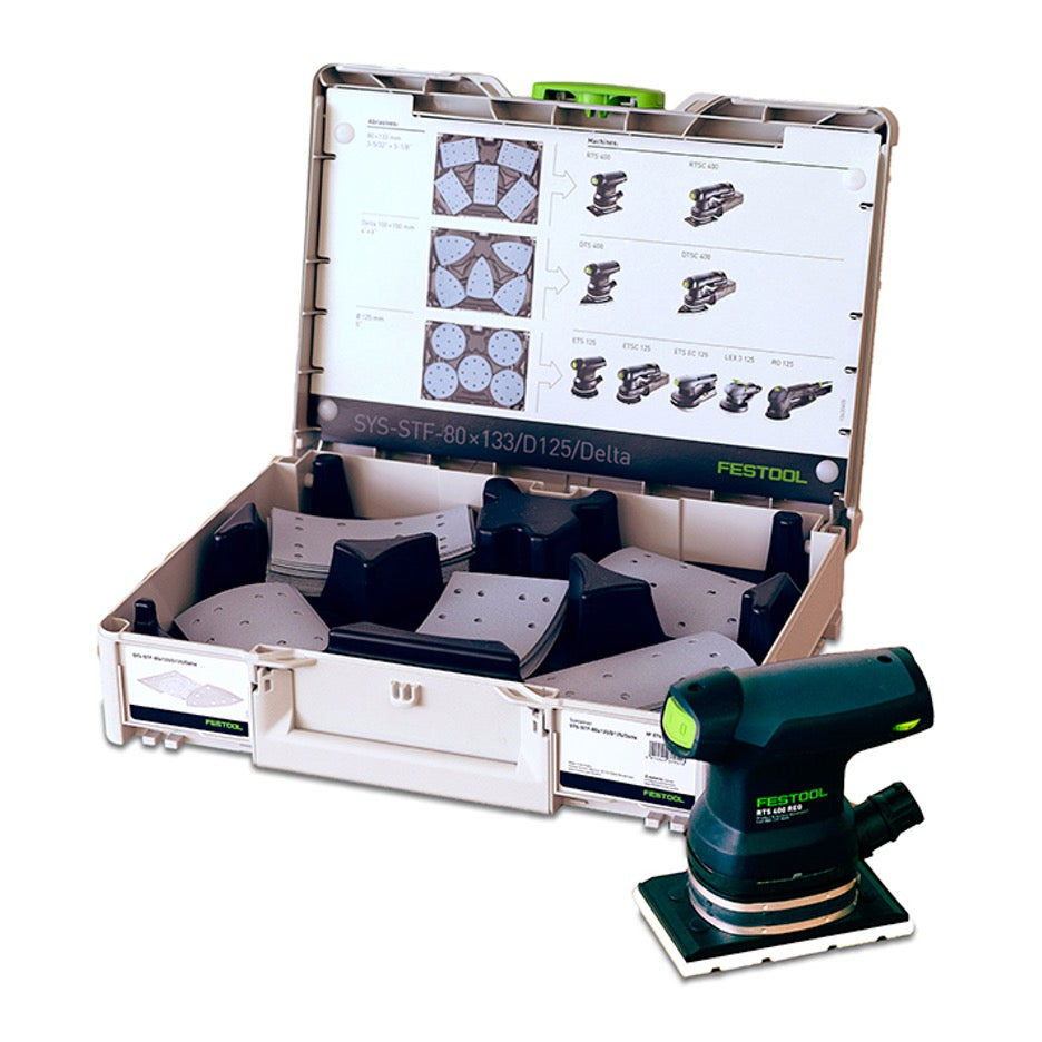 Festool RTS 400 REQ Orbital Finish Sander with Abrasive Systainer 578042