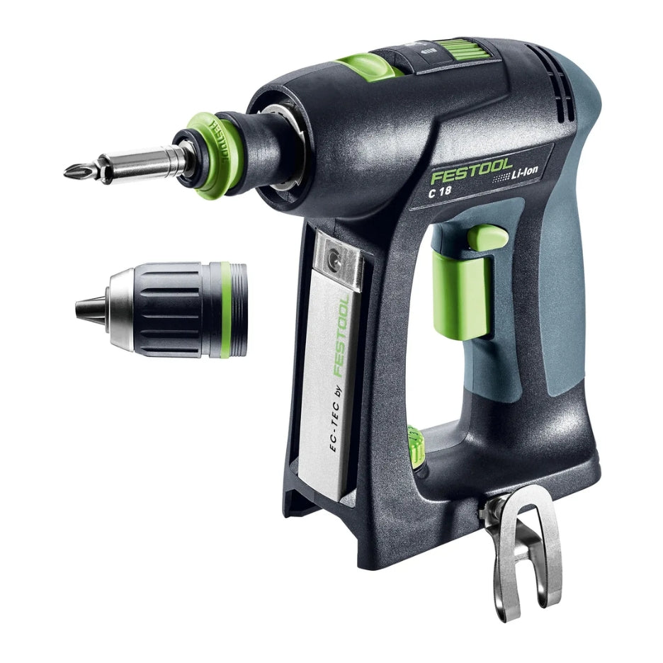 Festool Cordless Drill C 18 and included accessories 