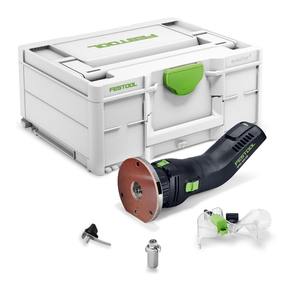 Festool Cordless Edge Trimming Router OFKC 500 R3 EB-Basic and included  accessories